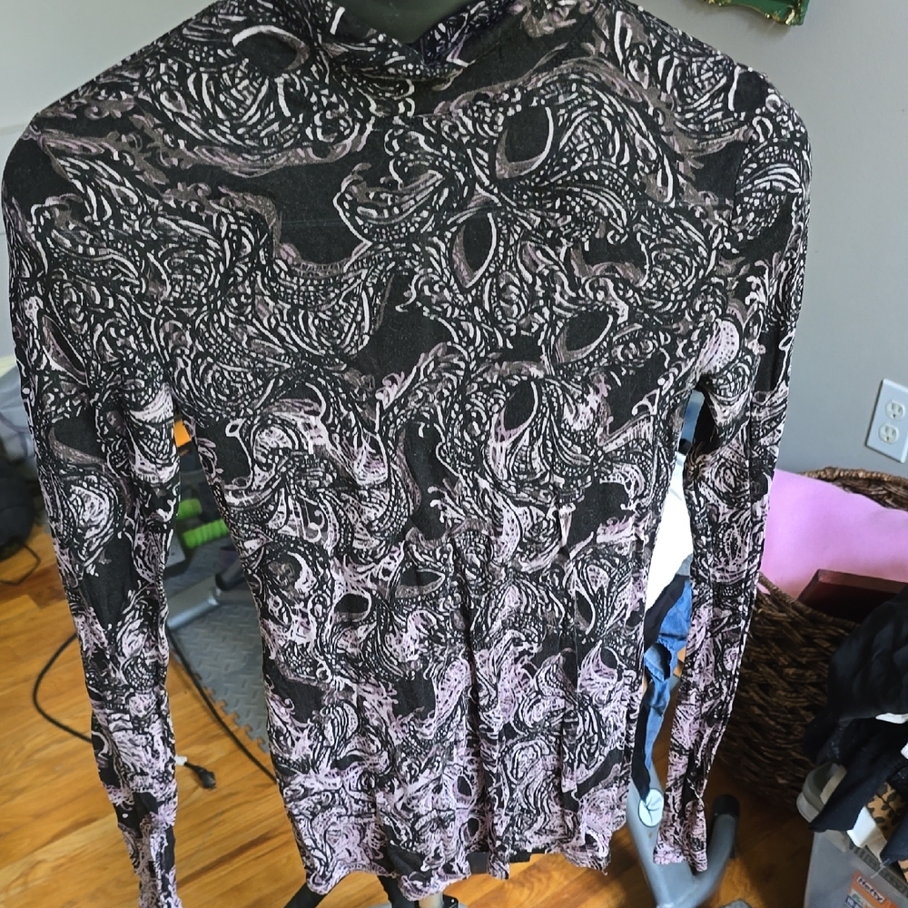 Black and White Patterned Shirt